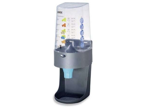 uvex - Ørepluggholder - for 600 pairs of earplugs - gray,sky blue,clear