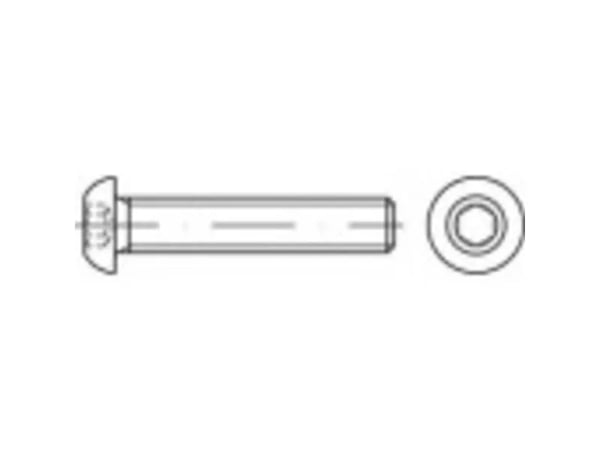 TOOLCRAFT 148102 linseskruer M6 14 mm innvendig sekskant stål 500 stk