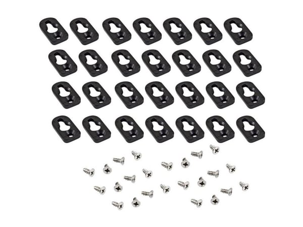 Hammond Electronics 1557FOOT2BK-24 Monteringsbase polykarbonat svart 24 stk