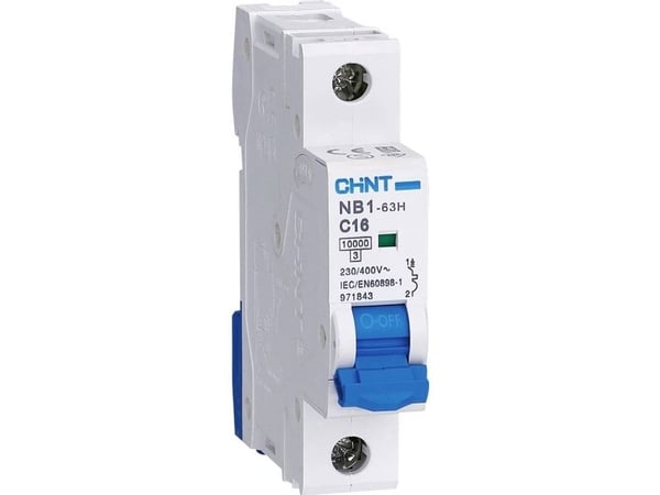 Chint 179782 NB1L Ledningssikkerhedsafbryder 1-kertainen 10 A