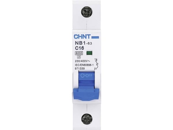 Chint 179625 NB1L Ledningssikkerhedsafbryder 1-flight 6 A