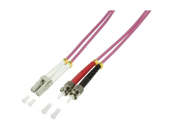 LogiLink LC/ST, 5 m, 5 m, OM4, LC, ST