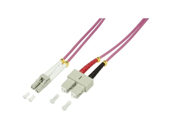 LogiLink LC/SC, 10 m, 10 m, OM4, LC, SC