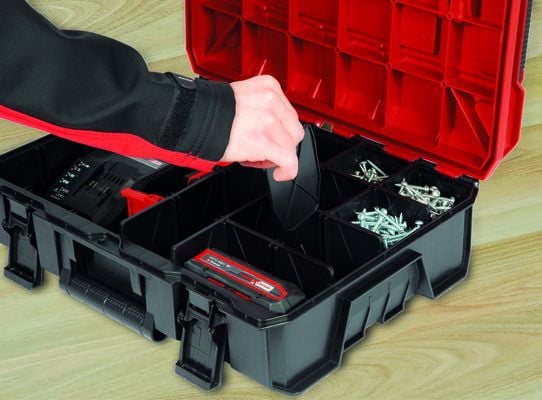 Einhell E-Case S-F, Sort, Rød, Polypropylen (PP), 447 mm, 130 mm, 330 mm, 440 mm