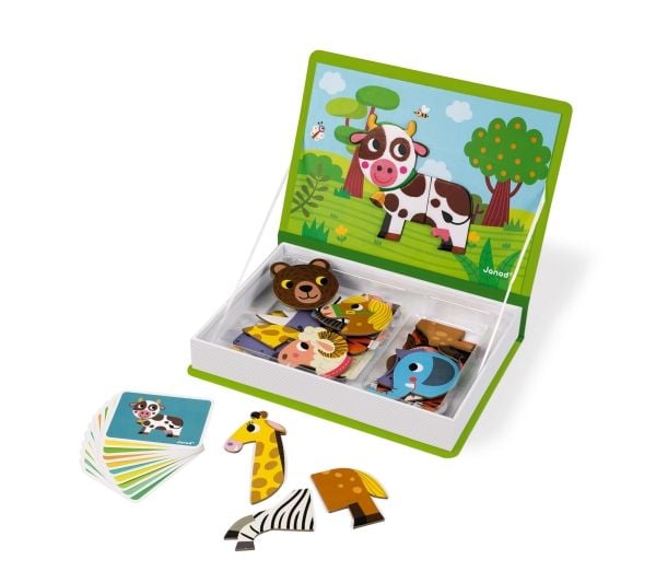 JANOD Animals Magneti''book, 3 År, Kartong, Grön