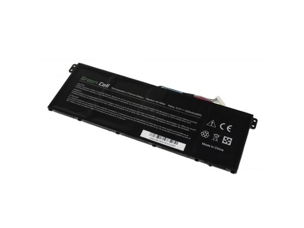 Green Cell - Batteri til bærbar PC (tilsvarer: Acer AC14B3K, Acer AC14B8K) - litiumpolymer - 4-cellers - 3200 mAh - svart
