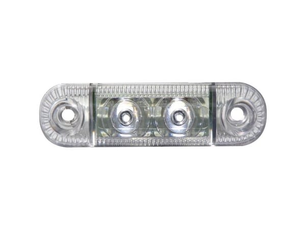 SecoRüt posisjonsmarkeringslampe side 12 V / 24 V hvitt klart glass