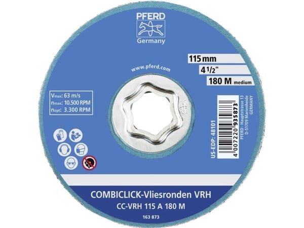 PFERD 42000051, 10500 RPM, 11,5 cm, 180 g, 10 stykker