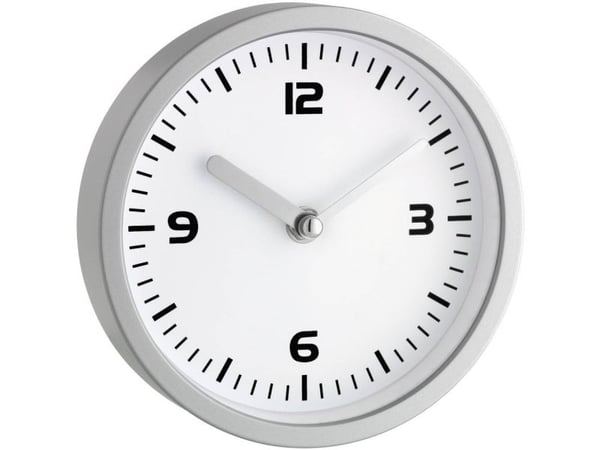 TFA-Dostmann 60.3012, Seinä, Quartz clock, Pyöreä, Hopea, AA, 1,5 V