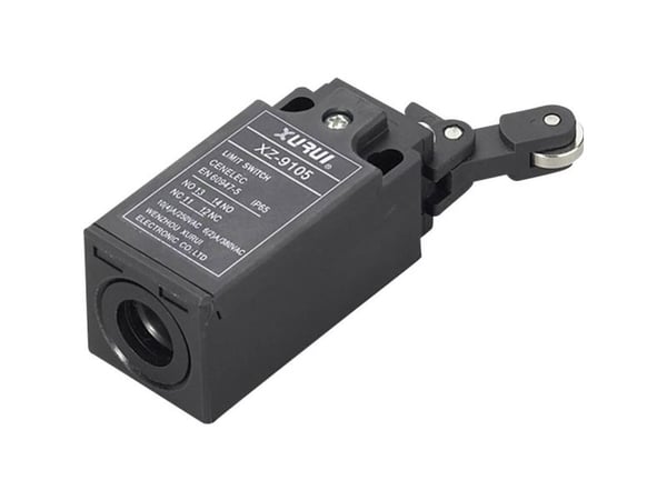 TRU COMPONENTS XZ-9/105 endestopkontakt 250 V/AC 10 A, rullearm, trykkende, IP65, 1 stk