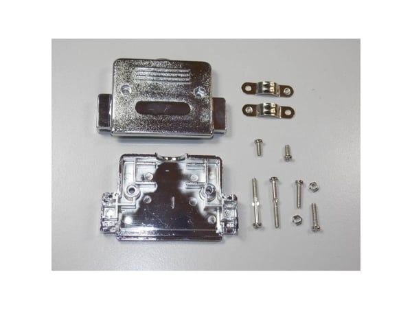BKL Electronic 10120227 D-SUB-kabinett: 50 plast, metallisert 180° sølv (1 stk)