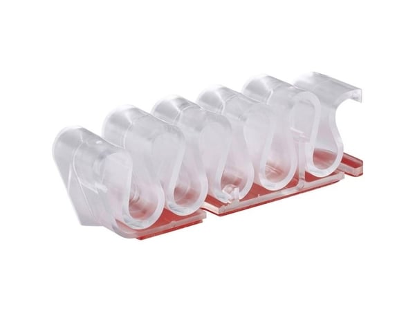 TRU COMPONENTS 93014c881a Kaapelipidike Itsekiinnittyvä 1386638 Nipun Ø-alue 8 mm (max) Läpinäkyvä 1 kpl