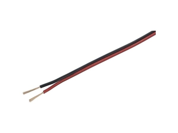 TRU COMPONENTS 1565746 Høyttalerkabel 2 x 0,8 mm² rød/sort 100 m