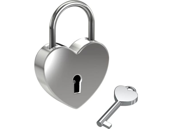 BASI 0006-0700, Tradisjonell, Nøkkellås, Bruk bare én nøkkel, Sølv, Aluminium, Rund