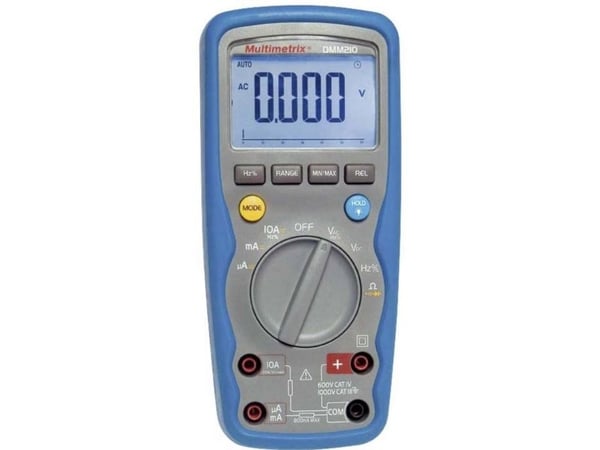 Multimetrix P06231410 digital håndmultimeter vanntett IP67 CAT III 1000 V CAT IV 600 V (counts): 6000