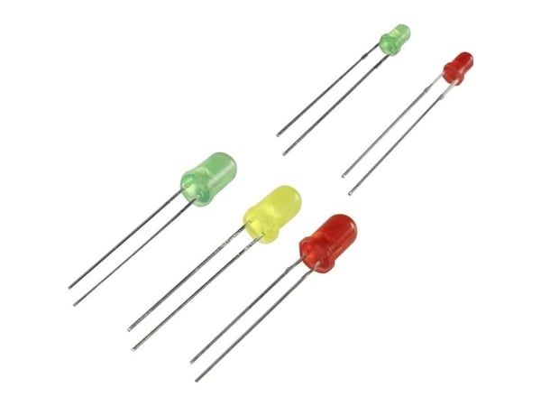 TRU COMPONENTS VK-84523 LED-valikoima Vihreä, punainen, keltainen Pyöreä 3 mm, 5 mm