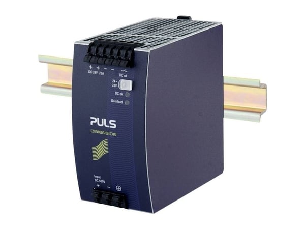PULS DC/DC-omformer 24 V 20 A Antall utganger: 1 x (QTD20.241)