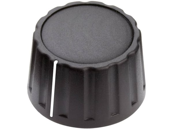 Mentor 4333.6001 Nuppi osoittimella Musta (Ø x K) 28 mm x 17 mm 1 kpl 1 kpl