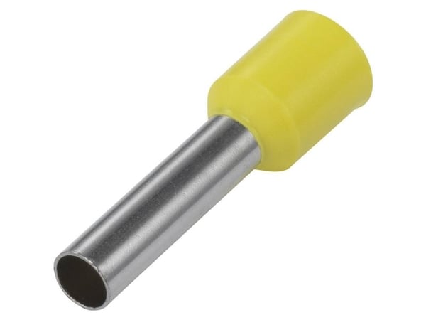 TRU COMPONENTS 1091292 Kaapelikengät 6 mm² Osittain eristetty keltainen 100 kpl