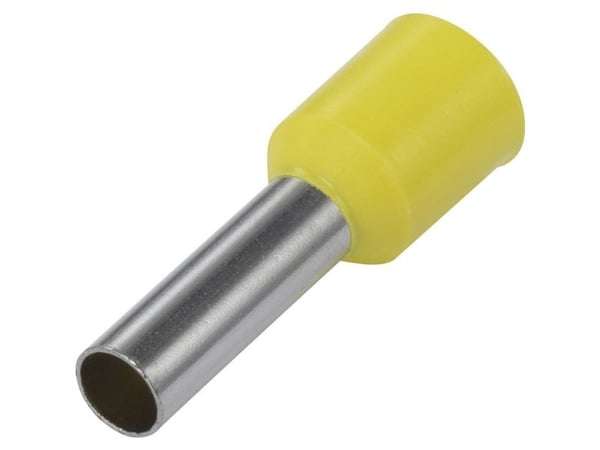 TRU COMPONENTS 1091278 Kaapelikengät 6 mm² Osittain eristetty Keltainen 100 kpl