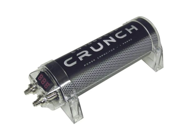 Crunch CR1000CAP, Lieriömäinen, DC, 1 kpl, Musta, Harmaa, Läpinäkyvä, 1000000000 nF, 11 - 14.5 V
