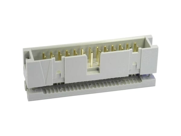 econ connect WS40SK, DIN 41651, Harmaa, Polybutyleenitereftalaatti (PBT), 30 mO, 1 A, 7 g