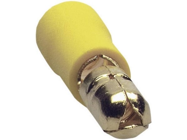 Sinuslive bil hi-fi rundstiftsett 10 stk. 6 mm² 6 mm gullbelagt