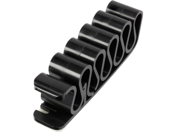 TRU COMPONENTS Kaapeliklipsit Itsekiinnittyvät 630913 Nippu-Ø-alue 8 mm (max) Musta 1 kpl