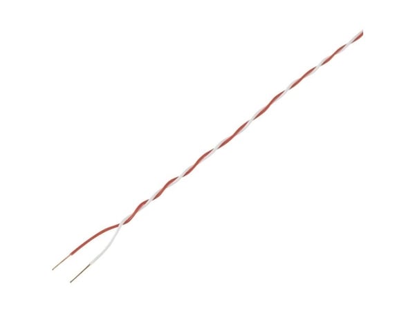 TRU COMPONENTS 1567408 Ristikkäisjohto 2 x 0,28 mm² Punainen, valkoinen 20 m