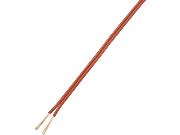 TRU COMPONENTS 1567411 Johdin LiY-Z 2 x 0,40 mm² punainen, musta 10 m