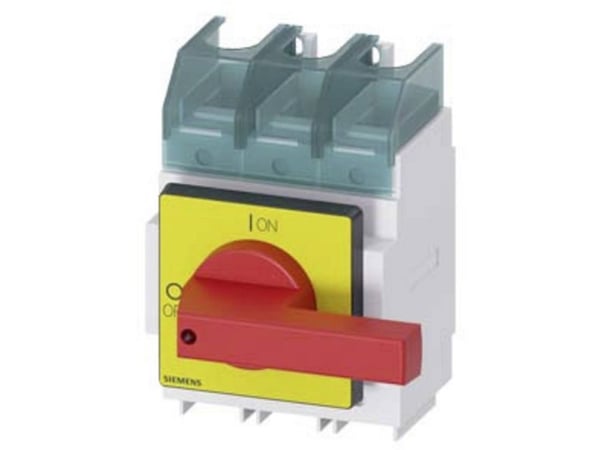 Siemensin kuormakytkin, punainen, keltainen, 3-napainen, 185 mm², 160 A, 690 V/AC, 3LD23300TK13, 3P, IP40, 169 mm, 220 mm, 300 mm, 195 mm