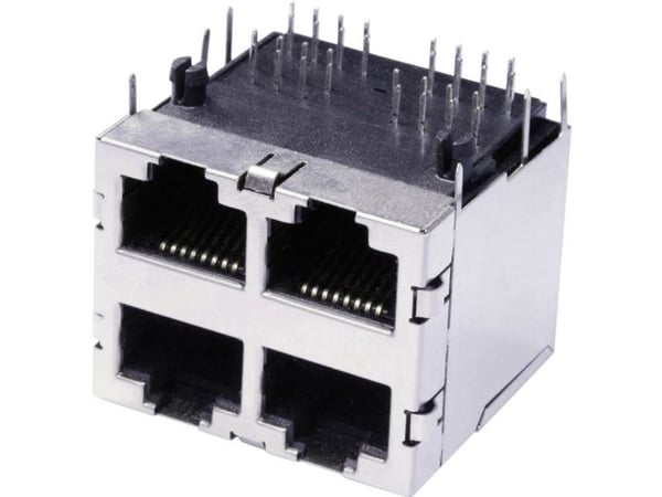 econ connect 3022S2, RJ45, Satiini teräs, Messinki, Nikkeli, 40 mO, 1,5 A, 31,2 mm