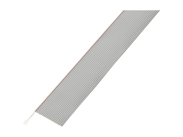 TRU COMPONENTS 1567187 Flatkabel, raster 1,27 mm 20 x 0,035 mm² grå 30,5 m