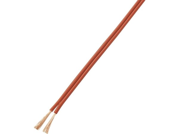 TRU COMPONENTS 1567144 Johdin LiY-Z 2 x 1 mm² punainen, musta 20 m
