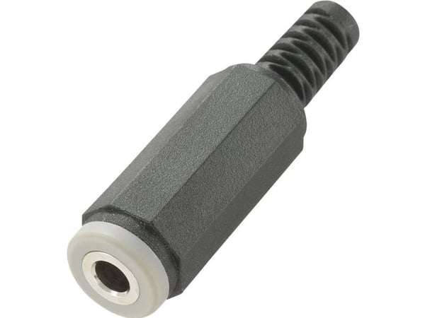 TRU COMPONENTS jackplugg 3,5 mm rett pol: 4 stereo sort 1 stk