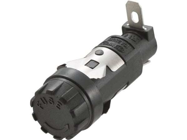 TRU COMPONENTS R3-11 Sikringsholder Passer til Finsikring 5 x 20 mm 10 A 250 V/AC 1 stk