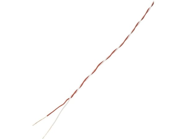TRU COMPONENTS 1567213 Ristikkojohto 2 x 0,28 mm² Punainen, valkoinen 10 m