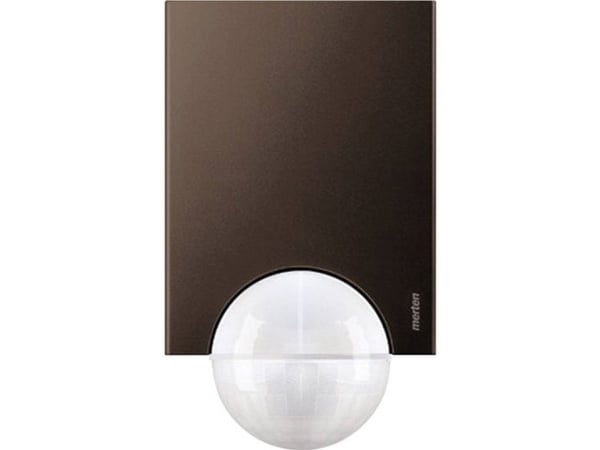 Merten MEG5628-3115, Passiv infraröd (PIR) sensor, Kabel, 16 m, Innertak/vägg, Utomhus, Brun