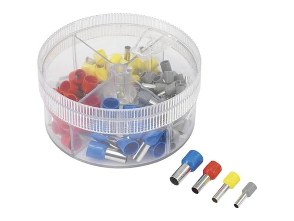 TRU COMPONENTS 739966 Kaapelisortimentti 4 mm² 16 mm² Grå, Gul, Rød, Blå 100 stk