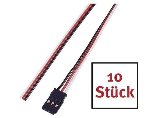 Reely servokontaktkabel 10 stk. 30,00 cm 0,14 mm² flat (RE-6992139)