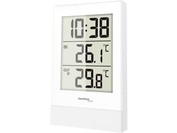 Technoline WS 9178, Hvit, Inne Termometer, Utendørs Barometer, Termometer, Batteri, AA Mignon LR06, 85 mm