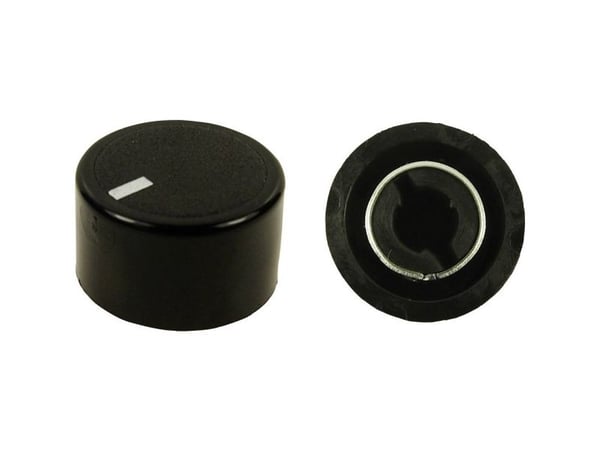 Cliff CL172970 CL172970 Drejeknap Sort (Ø x K) 18,8 mm x 11,2 mm 1 stk