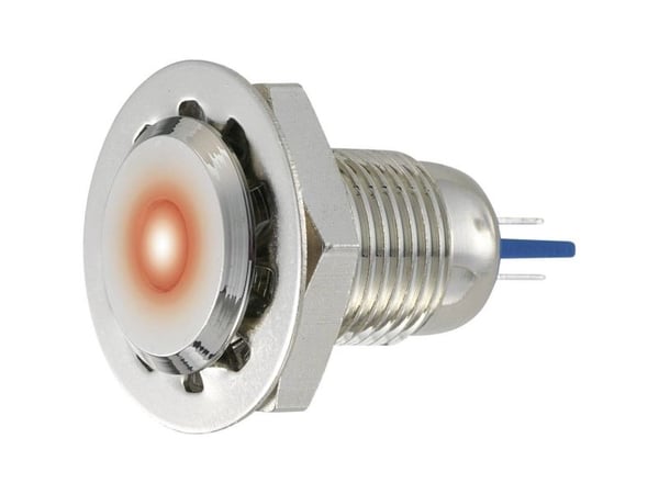 TRU COMPONENTS 149496 LED-merkkivalo Rød 24 V/DC, 24 V/AC GQ12F-D/R/ 24V/N