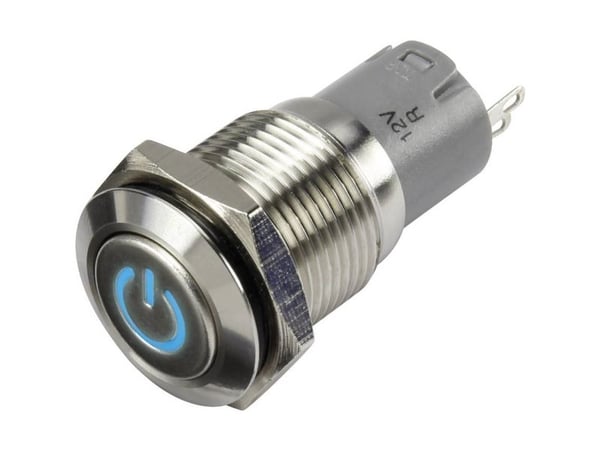 TRU COMPONENTS 1303018 LAS2GQF-11ZDT/B/12V/S/P Pressostat 48 V/DC 2 A 1 x On/On Klikkende Blå IP65 1 stk