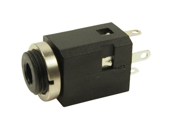 Cliff FC681374V Jakkiliitin 3,5 mm Liitäntä, uppoasennus pystysuoraan Napojen lukumäärä: 3 Stereo Musta 1 kpl