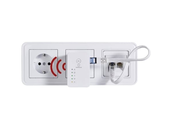 Renkforce RF-AP-N300Mini - Bridge - 802.11b/g/n - 2,4 GHz - kan kobles til vegguttak