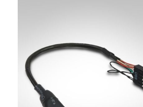 Inter-Tech - Intern USB-adapter - 9-pins USB-header (hunn) til 19-pins USB 3.0-plugg (hann) - 15 cm - svart