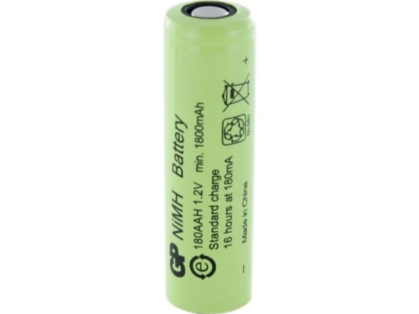 GP Batteries Mignon (AA)-oppladbart NiMH GP180AAH 1800 mAh 1,2 V 1 stk (300180AAH)