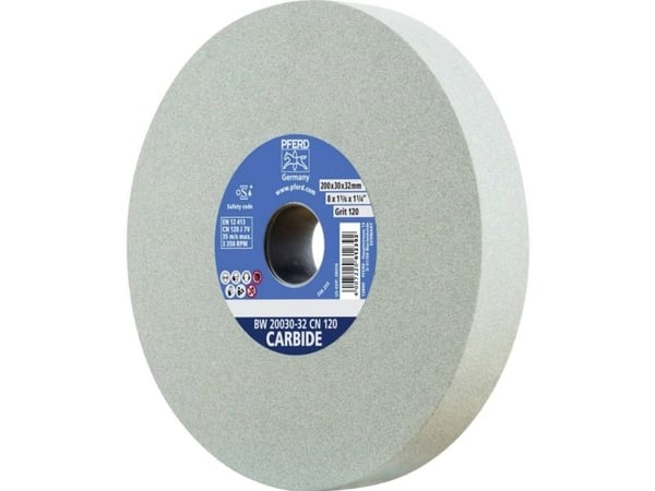 PFERD 39008458, Slipehjul, Wolframkarbid, Silisiumkarbid (SiC), Silisiumkarbid, 3350 RPM, Grå