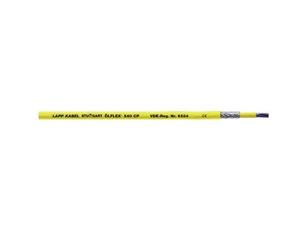 Lapp ÖLFLEX 540 CP, 100 m, 2,5 mm ², Gul, Termoplastisk elastomer (TPE), 119 kg/km, 263 kg/km